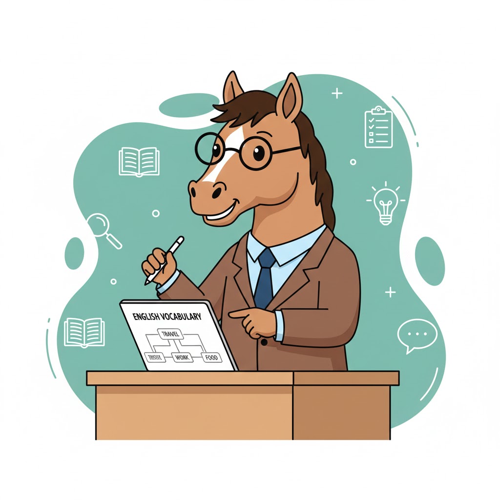 Cartoon horse